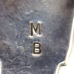 Madeline Beyuka (b. 1935) - Zuni - Multi-Stone Channel Inlay and Silver Ring with Water Carrier Design c. 1960-70s, size 4.75