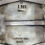 Larry Moses Begay - Navajo - Turquoise Petit Point Cluster and Sterling Silver Bracelet c. 1980-90s, size 6.25