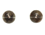 Zuni - Multi-Stone Channel Inlay and Silver Post Earrings with Sunface Design c. 1930-40s, 0.75" diameter