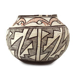 Zuni Polychrome Olla with Fine Line Design c. 1890s, 6.25" x 7.75"