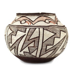 Zuni Polychrome Olla with Fine Line Design c. 1890s, 6.25" x 7.75"