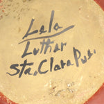 Lela (1895-1966) and Luther (1911-1987) Gutierrez - Santa Clara Polychrome Bowl with Pictorial Design c. 1950-60s, 3" x 5.25"
