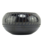 Blue Corn (Crucita Gonzales Calabaza) (1921-1991) - San Ildefonso Black on Black Bowl with Feather Design c. 1960-70s, 2.5" x 4.75"