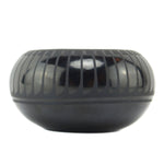 Blue Corn (Crucita Gonzales Calabaza) (1921-1991) - San Ildefonso Black on Black Bowl with Feather Design c. 1960-70s, 2.5" x 4.75"