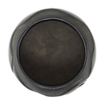 Rose Gonzales (1900-1989) - San Ildefonso Black Jar with Carved Avanyu Design c. 1940s, 3.75" x 5.5"