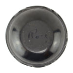Rose Gonzales (1900-1989) - San Ildefonso Black Jar with Carved Avanyu Design c. 1940s, 3.75" x 5.5"