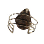 Navajo - Multi-Stone and Silver Bracelet with Feather Design c. 1950-60s, size 6