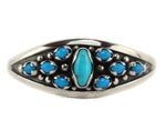 Sam Patania - Sleeping Beauty Turquoise Cluster and Sterling Silver Bracelet, size 6.25