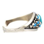 Sam Patania - Sleeping Beauty Turquoise Cluster and Sterling Silver Bracelet, size 6.25