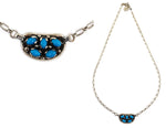 Sam Patania - Sleeping Beauty Turquoise and Sterling Silver Necklace, 18" length