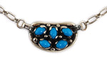Sam Patania - Sleeping Beauty Turquoise and Sterling Silver Necklace, 18" length