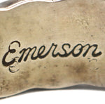Emerson Bill - Navajo - Sterling Silver Bracelet with Deep Stamped Design c. 1960-70s, size 7.5