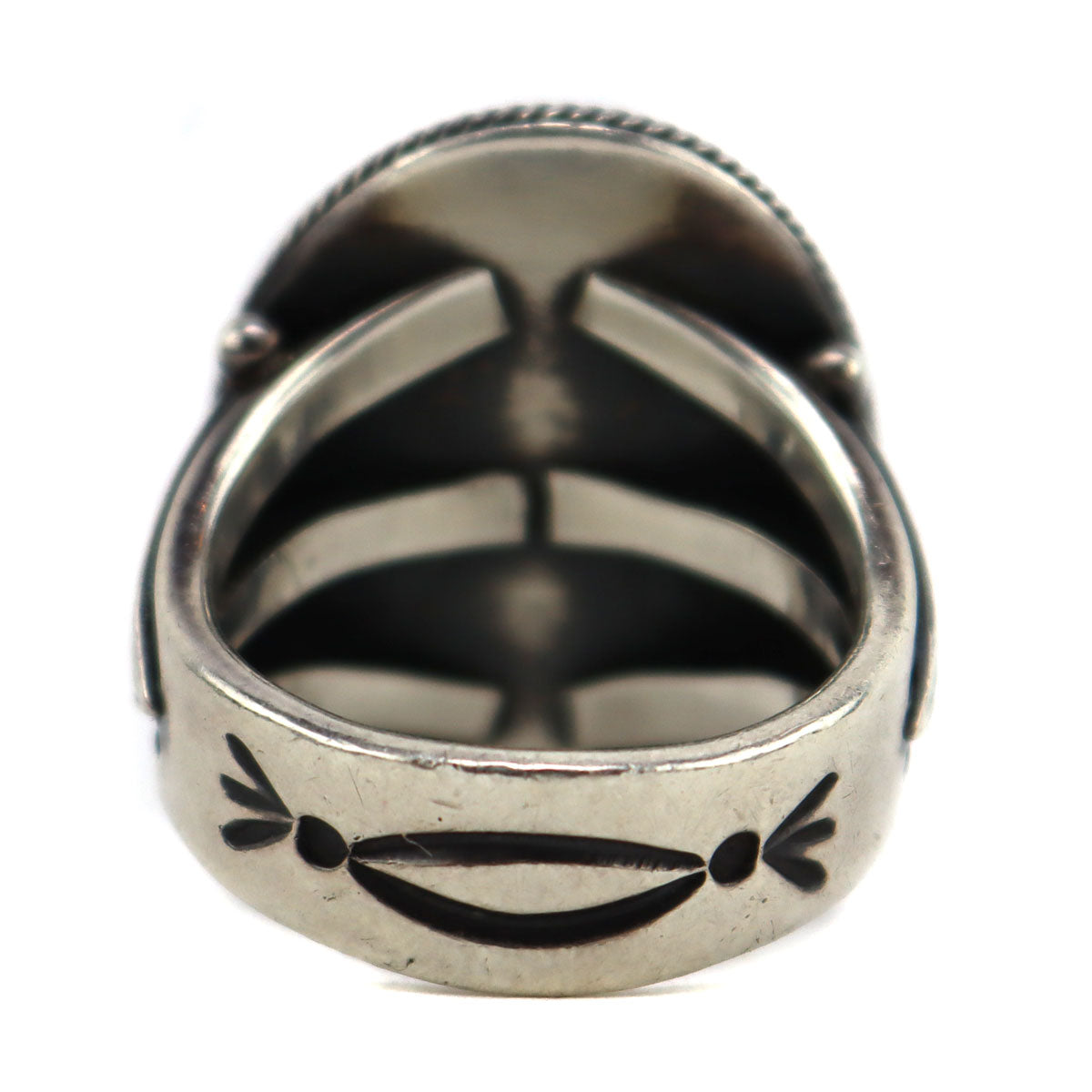 Steve Arviso (b. 1963) - Navajo - Turquoise and Sterling Silver Ring w