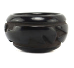 Mary Cain (1915-2010) - Santa Clara Black Bowl with Carved Design c. 1970s, 2.25" x 3.75"