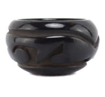 Mary Cain (1915-2010) - Santa Clara Black Bowl with Carved Design c. 1970s, 2.25" x 3.75"