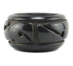 Margaret Tafoya (1904-2001) - Santa Clara Black Bowl with Carved Design c. 1950s, 3" x 5.5"