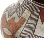 Acoma Four-Color Jar with Fine Line Design c. 1890-1900s, 12" x 13.5"
