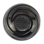 Linda Tafoya (b. 1962) - Santa Clara Black Seed Jar with Carved Swirl Design c. 1980-90s, 1.75" x 2.375"