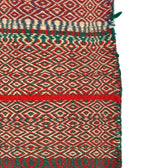 Navajo Germantown Pony Saddle Blanket with Twill Weave c. 1890s, 26.5" x 22"