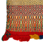 Navajo Germantown Pony Saddle Blanket with Twill Weave c. 1890s, 26.5" x 22"