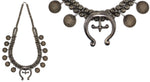 Navajo - Silver Squash Blossom-Style Necklace with Buffalo Nickels c. 1960s, 26" length