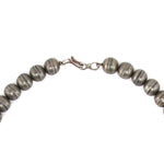 Navajo - Silver Squash Blossom-Style Necklace with Buffalo Nickels c. 1960s, 26" length