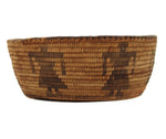 Pima Basket with Human Pictorials c. 1920s, 3" x 8.25"