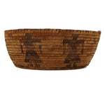 Pima Basket with Human Pictorials c. 1920s, 3" x 8.25"