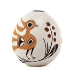 Emma Lewis (1931-2013) - Acoma Polychrome Seed Jar with Bird and Flower Pictorials c. 1970-80s, 2" x 2"