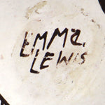 Emma Lewis (1931-2013) - Acoma Polychrome Seed Jar with Bird and Flower Pictorials c. 1970-80s, 2" x 2"