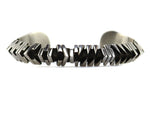 Isaiah Ortiz (b. 1976) - San Felipe - Sterling Silver Overlay Bracelet with Geometric Design c. 2025, size 6
