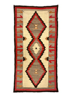 Large Navajo Crystal Runner c. 1910s, 99.5" x 51"