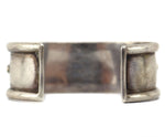 Navajo - Turquoise and Silver Bracelet with Stamped Design c. 1930s, size 6.75