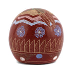 Gregory Lonewolf (b.1952) - Santa Clara Contemporary Miniature Redware Sgraffito Seed Jar with Hummingbird Design, 0.875" x 1"