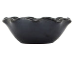 Desideria Montoya (1889-1982) - San Ildefonso Black Bowl with Fluted Rim c. 1910-20s, 2.5" x 7"