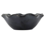 Desideria Montoya (1889-1982) - San Ildefonso Black Bowl with Fluted Rim c. 1910-20s, 2.5" x 7"
