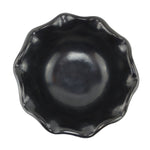 Desideria Montoya (1889-1982) - San Ildefonso Black Bowl with Fluted Rim c. 1910-20s, 2.5" x 7"