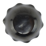 Desideria Montoya (1889-1982) - San Ildefonso Black Bowl with Fluted Rim c. 1910-20s, 2.5" x 7"