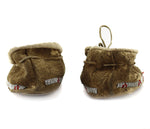 Lakota Sioux Leather Beaded Moccasins with Porcupine Quills c. 1890s, 3.25" x 4.5" x 11"