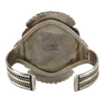 Augustine (1921-2002) and Rosaline Pinto - Zuni - Multi-Stone, Pen Shell, and Silver Bracelet with Mudhead Kachina Design c. 1950-60s, size 6.25
