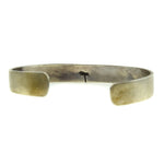 Navajo - Silver Overlay Bracelet with Wave Design c. 1980s, size 6.75