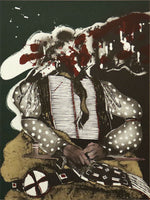 Fritz Scholder (1937-2005) - Portrait of a Massacred Indian