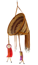 Katie Hooke - Apache Burden Basket c. 1991 - Includes 2 Award Ribbons, 18" x 14.5"