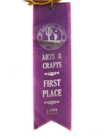 Katie Hooke - Apache Burden Basket c. 1991 - Includes 2 Award Ribbons, 18" x 14.5"