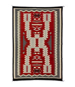Large Navajo Crystal Storm Pattern Rug c. 1980s, 107.5" x 72.5"