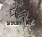 Gary (b. 1953) and Elsie (b. 1951) Yoyokie - Hopi/Navajo - 14K Gold, Silver, and Leather Bolo Tie with Bear Design c. 1970-80s, 3" x 2.125" bolo