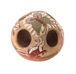 Camilio Tafoya - Santa Clara Miniature Polychrome Sgraffito Jar with Butterfly and Animal Pictorials c. 1982, 1.5" x 2.25" (P91331B-0615-062)