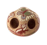 Camilio Tafoya - Santa Clara Miniature Polychrome Sgraffito Jar with Butterfly and Animal Pictorials c. 1982, 1.5" x 2.25" (P91331B-0615-062)