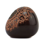 Forrest (b. 1963) and Karen (b. 1967) Naranjo - Contemporary Santa Clara Miniature Seed Jar with Sgraffito Pictorial Design, 1.125" x 1.125"