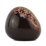 Forrest (b. 1963) and Karen (b. 1967) Naranjo - Contemporary Santa Clara Miniature Seed Jar with Sgraffito Pictorial Design, 1.125" x 1.125"